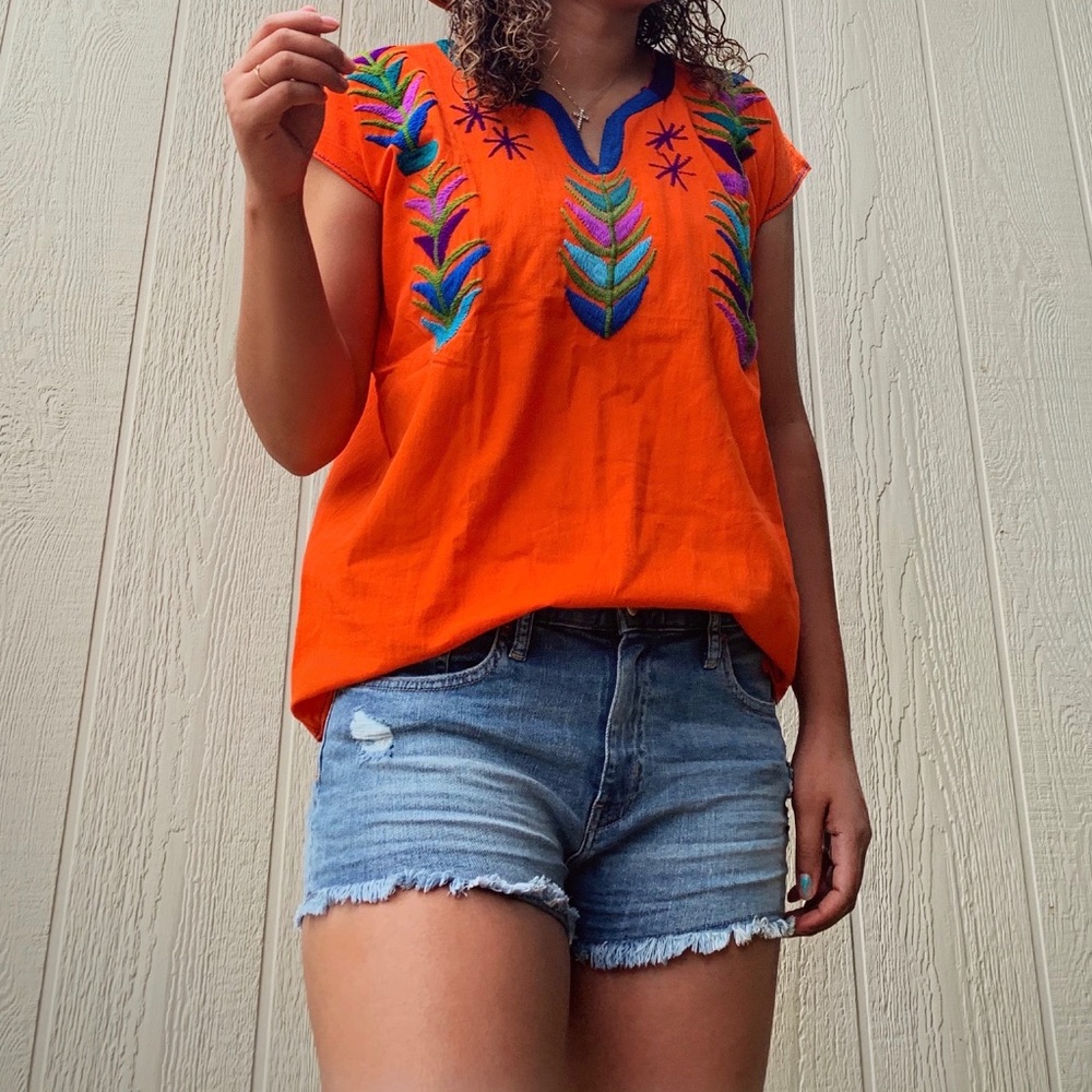 100% AUTHENTIC Embroidery Mexican Peasant Blouses